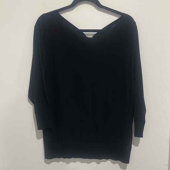 Halogen Sweaters - EUC | Black V-Neck/squarish neck Sweater XXL